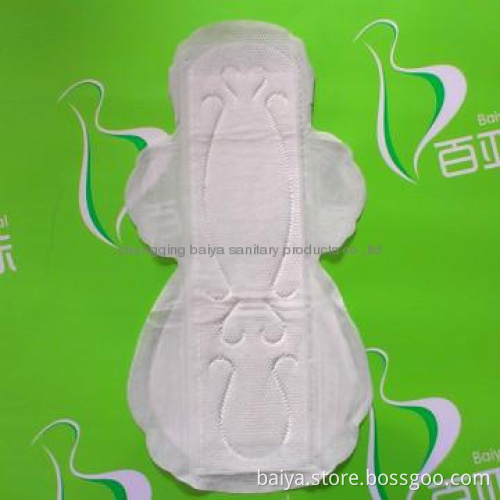 heavy flow 320mm night use cotton sanitary napkin